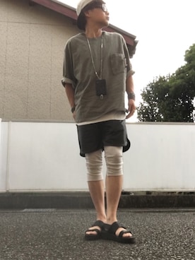 「glamb（グラム）のアイテム（その他）」を使った、malibuさん（メンズ・163cm）の秋コーディネート