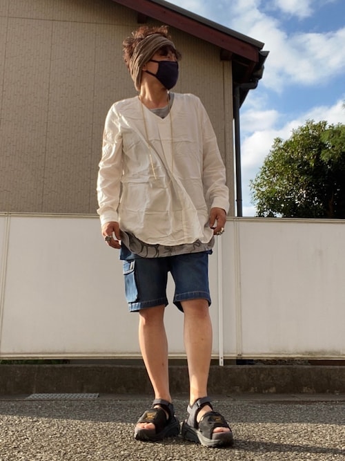glamb（グラム）の「Blues denim shorts / ブルースデニムショーツ 