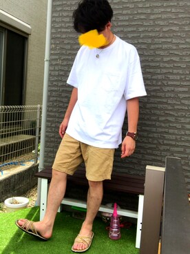 「GEO（ジェオ）のアイテム」を使った、fooさん（メンズ・170cm）の夏コーディネート