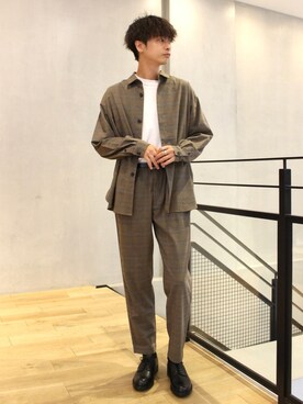 「KLEMAN（クレマン）のアイテム（その他シューズ）」を使った、akiiiiさん（メンズ・181cm）の秋コーディネート