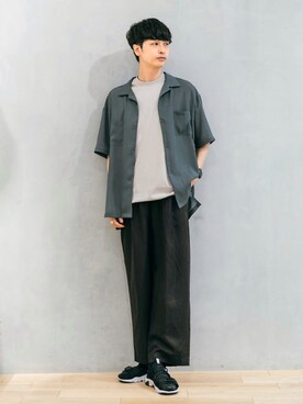 Tシャツ カットソー ベージュ系 を使ったメンズ人気ファッションコーディネート Wear