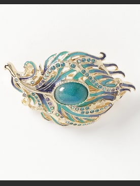 ANNA SUI（アナスイ）の「孔雀の羽モチーフ バレッタ（マルチ  