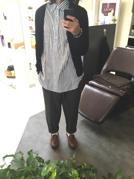 カーディガン ボレロを使った 全身ユニクロ のメンズ人気ファッションコーディネート Wear