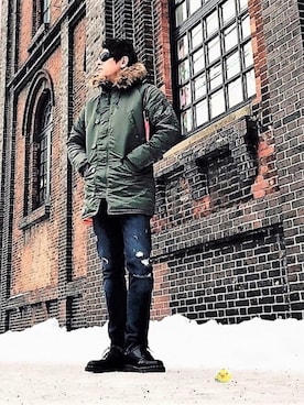 イーサン・ハントさん（メンズ・181cm）の冬コーディネート