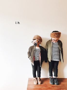 ihiさん（キッズ・100cm）の秋コーディネート