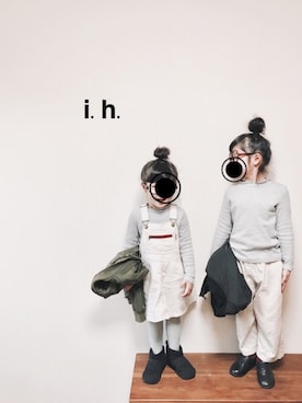 ihiさん（キッズ・100cm）の冬コーディネート