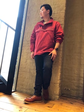 「G-SHOCK」｜「アイテム（ブルゾン）」を使った、kaz0183さん（メンズ・175cm）の春コーディネート