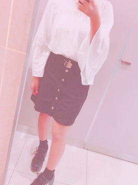 「WC（ダブル シー）のアイテム（スニーカー）」を使った、シユンさん（レディース・160cm）の冬コーディネート