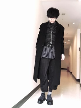 安田貴広さん（メンズ・173cm）の冬コーディネート