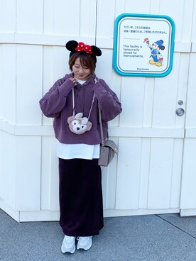 「ジーナシス」｜「アイテム（パーカー）」を使った、これとすさん（レディース・150cm）の冬コーディネート