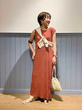 「LOWRYS FARM（ローリーズファーム）のセンタープレスカラーフレアパンツ　870189（その他パンツ）」を使った、これとすさん（レディース・150cm）の夏コーディネート