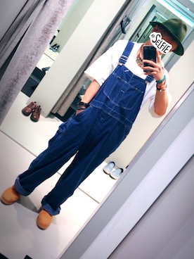 「summer」｜「アイテム（オールインワン・サロペット）」を使った、KANさん（メンズ・175cm）の夏コーディネート