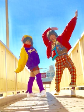 「OPENING CEREMONY（オープニングセレモニー）のアイテム（ショルダーバッグ）」を使った、るるこさん（レディース・148cm）の春コーディネート