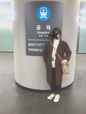 「黒パンツ」｜ゆいさん（レディース・162cm）の冬コーディネート