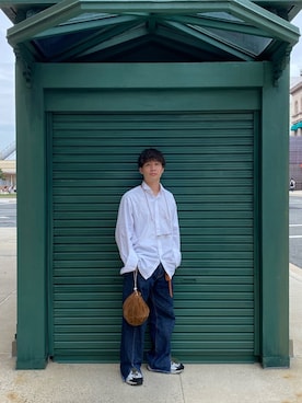 「KAIKO（カイコー）のアイテム（デニムパンツ）」を使った、Yutoさん（メンズ・168cm）の秋コーディネート