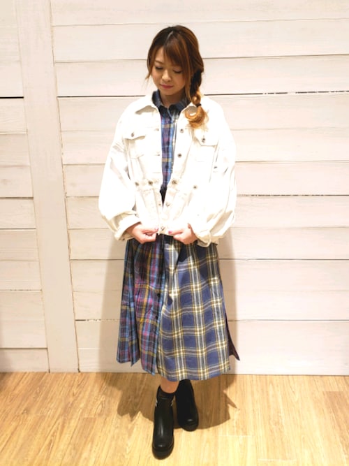 Arisa As Know As Pinkyのシャツワンピースを使ったコーディネート Wear