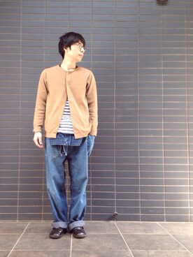 「ドミンゴ」｜「アイテム（オールインワン・サロペット）」を使った、D_MALL 京都さん（メンズ・165cm）の春コーディネート