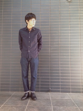 「SPELLBOUND（スペルバウンド）のアイテム」を使った、D_MALL 京都さん（メンズ・165cm）の春コーディネート