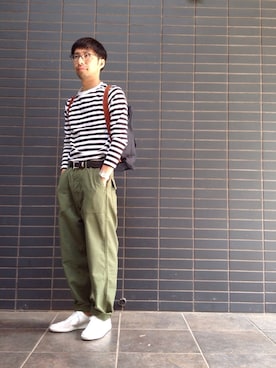 「SPELLBOUND（スペルバウンド）のアイテム（トップス）」を使った、D_MALL 京都さん（メンズ・165cm）の夏コーディネート