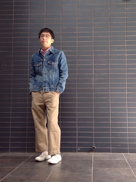 「MASTER&Co（マスターアンドコー）のアイテム（シューズ）」を使った、D_MALL 京都さん（メンズ・165cm）の夏コーディネート