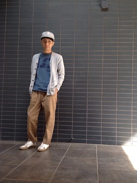 「MASTER&Co（マスターアンドコー）のアイテム（帽子）」を使った、D_MALL 京都さん（メンズ・165cm）の夏コーディネート
