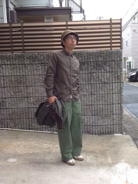 「Barbour（バブアー）のアイテム（その他アウター）」を使った、D_MALL 京都さん（メンズ・165cm）の秋コーディネート