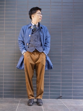 「SPELLBOUND（スペルバウンド）のアイテム」を使った、D_MALL 京都さん（メンズ・165cm）の春コーディネート