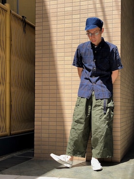 「TOP-SIDER（トップサイダー）のアイテム」を使った、D_MALL 京都さん（メンズ・165cm）の春コーディネート