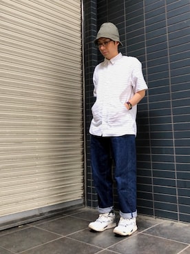 「SPELLBOUND（スペルバウンド）のアイテム（パンツ）」を使った、D_MALL 京都さん（メンズ・165cm）の夏コーディネート