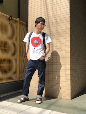 「OMNIGOD（オムニゴッド）のアイテム（パンツ）」を使った、D_MALL 京都さん（メンズ・165cm）の夏コーディネート