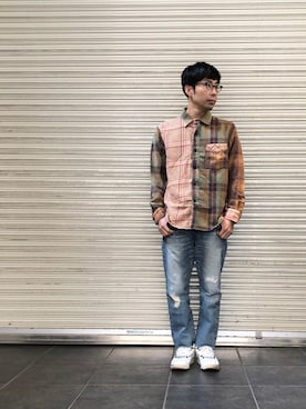 「OMNIGOD（オムニゴッド）のアイテム」を使った、D_MALL 京都さん（メンズ・165cm）の秋コーディネート