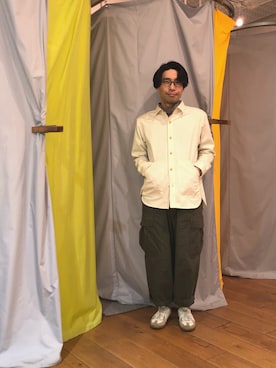 「SPELLBOUND（スペルバウンド）のアイテム」を使った、D_MALL 京都さん（メンズ・165cm）の春コーディネート