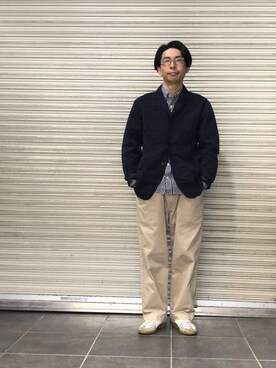 「OMNIGOD（オムニゴッド）のアイテム（ジャケット/アウター）」を使った、D_MALL 京都さん（メンズ・165cm）の春コーディネート