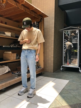 「SPELLBOUND（スペルバウンド）のアイテム（パンツ）」を使った、D_MALL 京都さん（メンズ・165cm）の夏コーディネート