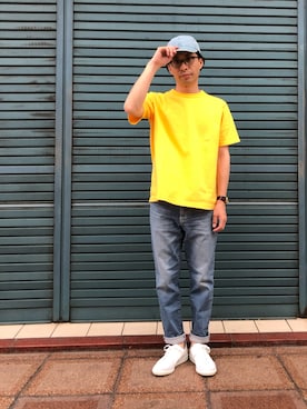 「SPELLBOUND（スペルバウンド）のアイテム」を使った、D_MALL 京都さん（メンズ・165cm）の夏コーディネート