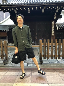 「SPELLBOUND（スペルバウンド）のアイテム」を使った、D_MALL 京都さん（メンズ・165cm）の夏コーディネート