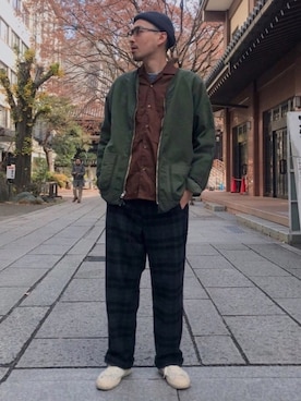 「SPELLBOUND（スペルバウンド）のアイテム（トップス）」を使った、D_MALL 京都さん（メンズ・174cm）の冬コーディネート