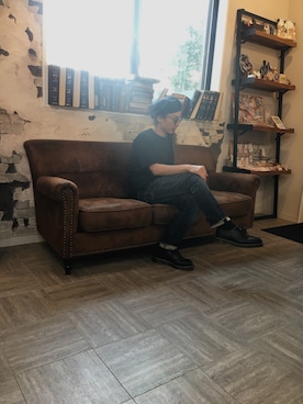 「NANO universe（ナノユニバース）のアイテム（ハンチング/ベレー帽）」を使った、TKさん（メンズ・166cm）の秋コーディネート