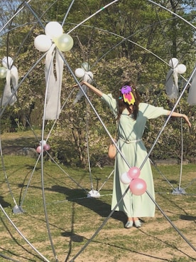 「A part by（アパートバイ）のアイテム（サロペット/オーバーオール）」を使った、nさん（レディース・167cm）の春コーディネート