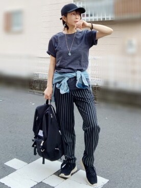 雑貨 ホビーを使った ストライプパンツ のレディース人気ファッションコーディネート Wear