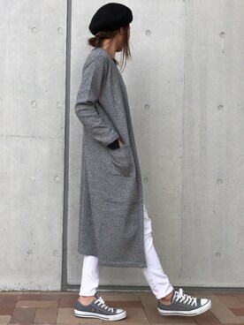 「copine」｜「アイテム（サロペット/オーバーオール）」を使った、ayaさん（レディース・161cm）の冬コーディネート