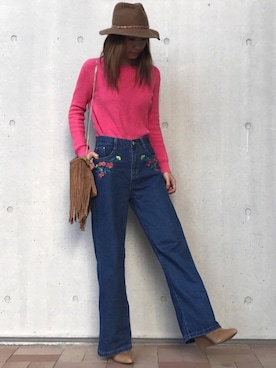 「H&M（エイチ・アンド・エム）のアイテム（ショルダーバッグ）」を使った、ayaさん（レディース・161cm）の冬コーディネート