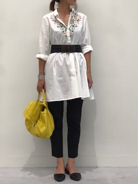 「H&M（エイチ・アンド・エム）のアイテム（ハンドバッグ）」を使った、ayaさん（レディース・161cm）の夏コーディネート
