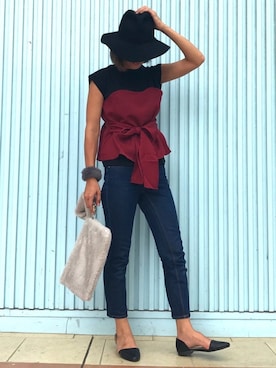 「ファークラッチ」｜ayaさん（レディース・161cm）の秋コーディネート