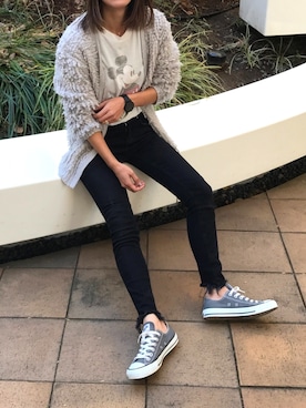 「アイテム（カーディガン/ボレロ、その他）」を使った、ayaさん（レディース・161cm）の冬コーディネート