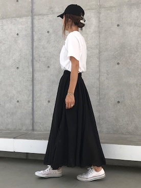 「キャップ女子」｜ayaさん（レディース・161cm）の春コーディネート