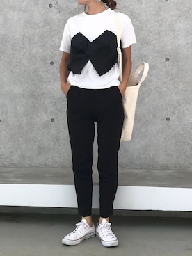 「DAISO（DAISO）のアイテム（アクセサリー）」を使った、ayaさん（レディース・161cm）の夏コーディネート