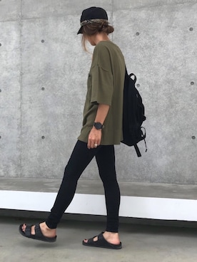 「anello（アネロ）のアイテム」を使った、ayaさん（レディース・161cm）の夏コーディネート