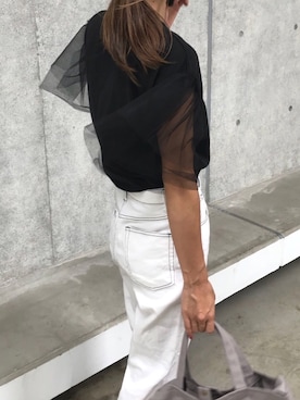 「タックイン」｜ayaさん（レディース・161cm）の夏コーディネート