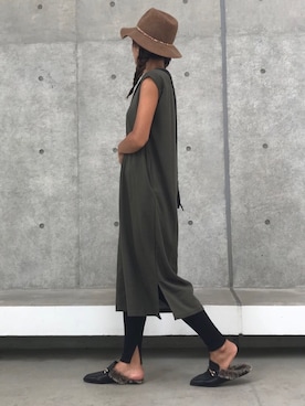 「reca（レカ）のアイテム（レッグウェア）」を使った、ayaさん（レディース・161cm）の秋コーディネート